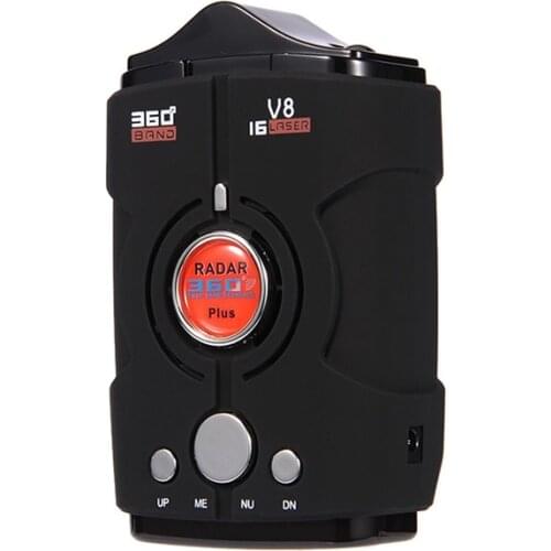 Best Car 360 Degree 16 Band LED Display V9/V7/V8 Anti Radar Detector Speed Voice Alert Warning with Russia English