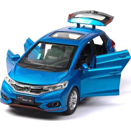Store Alloy Models Simulation Model Car Open Door Light Pullback Toy Car 1:32 Diecast Model Fit