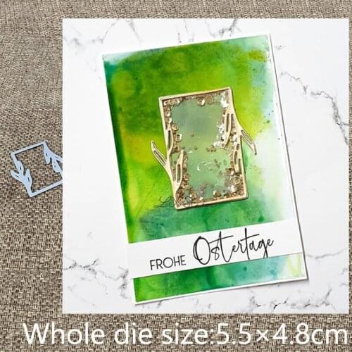 XLDesign Craft Metal Cutting Dies stencil mold leaf frame decoration scrapbook Album Paper Card Craft Embossing die cuts