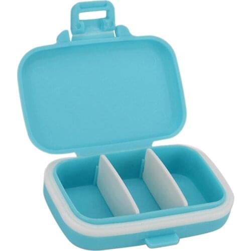 Multifunctional 3grid Plastic Storage Box for Make Up Jewelry Crafts