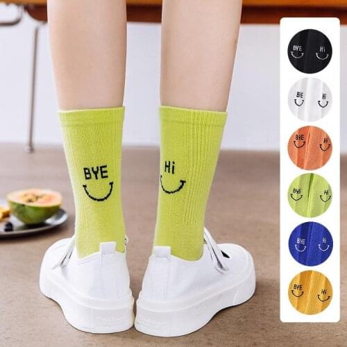 Jeseca New Fashion Sports Women Long Socks Harajuku Funny Designer Underwear Black White Breathable Four Seasons Lingerie