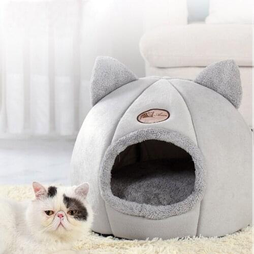 New Deep sleep comfort in winter cat bed little mat basket small dog house products pets tent cozy cave beds Indoor cama gato