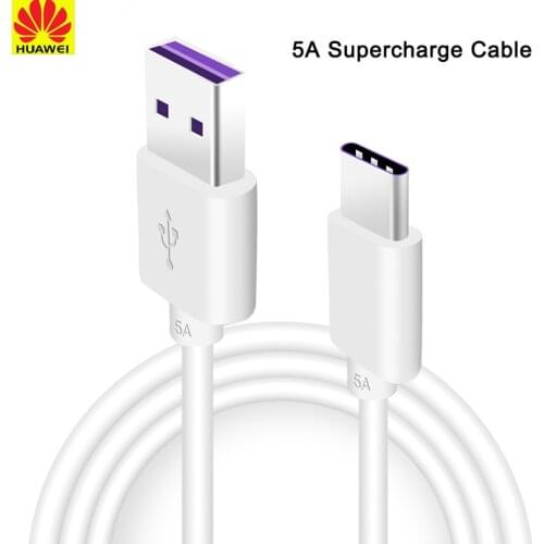 Original Huawei 5A USB Type c cable Super Charger Quick Charging Cable for P40 P30 Pro Lite Mate 20 30 Pro RS P20 Pro Honor V20