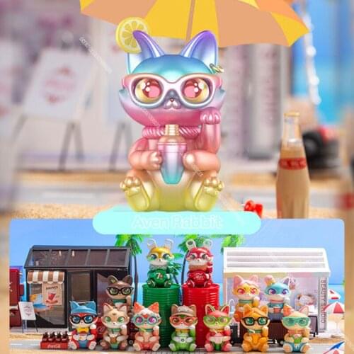 Blind Box Toys New Cassy Cat Drinks Blind Box Guess Bag Caja Ciega Blind Bag Toys Anime Figures Cute Desktop Ornaments Model