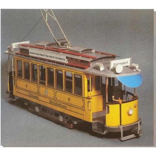 Siemens-Schuckert Tramcar 3D Paper Model DIY