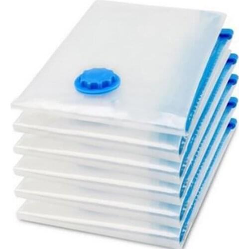 Vacuum Bags For Clothes Storage Bag With Pump Hand Air Save Space Foldable Pouch Sealed Clothes Organizer