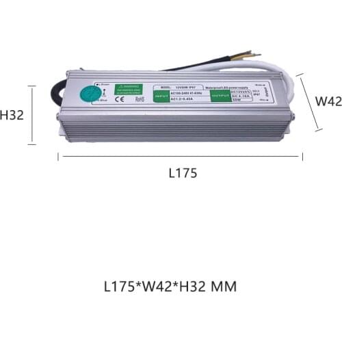 AC 110V 220V To DC 12V 24V Waterproof LED Driver 10W 20W 30W 50W 60W 100W 150W IP67 LED Power Adapter Supply For Outdoor Use