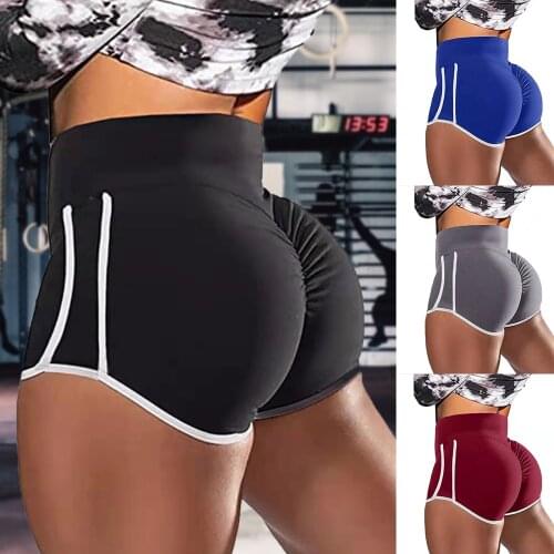 2021 Women Gym Jogging Yoga Shorts Leggings Breathable Womens Yoga Short Sports Fitness Solid Color Thin Skinny Shorts