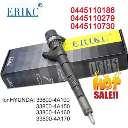 0445110279 CRDI Diesel Fuel Injector 33800 4A000 for Hyundai Starex Kia 2.5L EU3 0445110186 0445110730