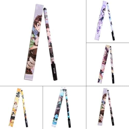 1Pcs Anime Demon Slayer Kimetsu No Yaiba Kamado Tanjirou Cute Neutral Pen Kawaii Gel Pen Kids Stationery Gift