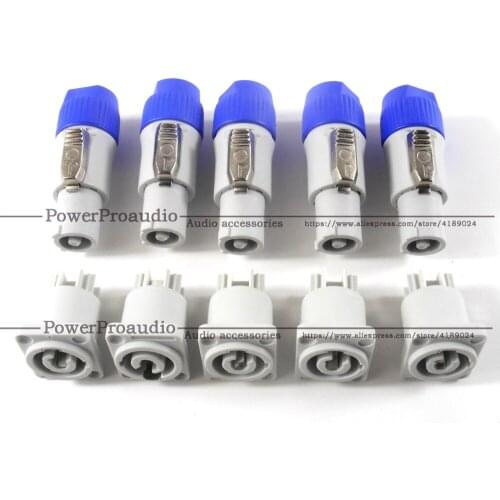 10x ProCraft PC-TSC044 AC Cable End Power Out Gray 20Amp Mate Female w/ Neutrik Powercon