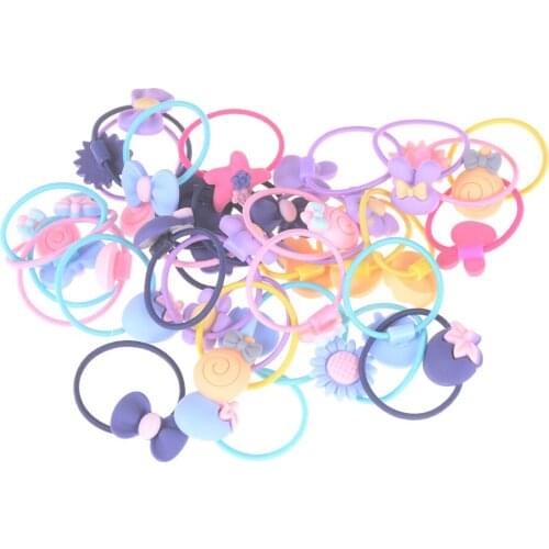 20Pcs Baby Headband Candy Color Cute Hiar Ropes Girl Elastic Hair Bands Hair Accessories