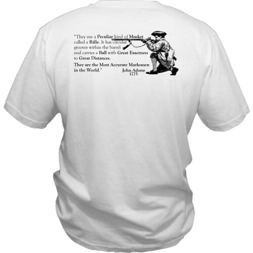 2019 Summer Hot Sale Men T-shirt Revolutionary War Rifled Musket T Shirt Pennsylvania Long Rifle Black Powder