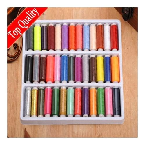 39 colors household overlock DIY manual high quality sewing threads computerized embroidery linha costura floss sale DIRCO