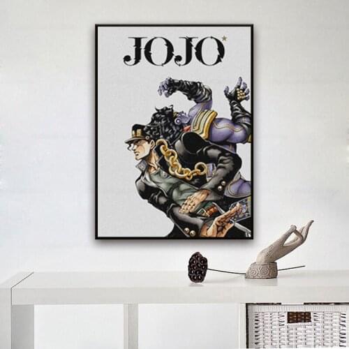 Jotaro Kujo Star Platinum JoJos Bizarre anime canvas painting decor wall art picture bedroom home room decoration Prints Poster