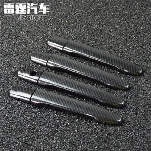 Car styling Chrome Handle cover exterior outside outer door cup bowl accessories moulding trim for 2016 Mitsubishi Outlander