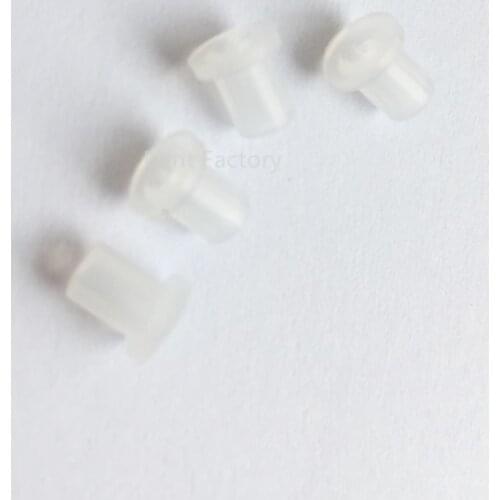 Free Shipping 4 Pcs CISS Hollow Plugs White Transparent Ink Rubber Plug Empty Connector For Cartridge