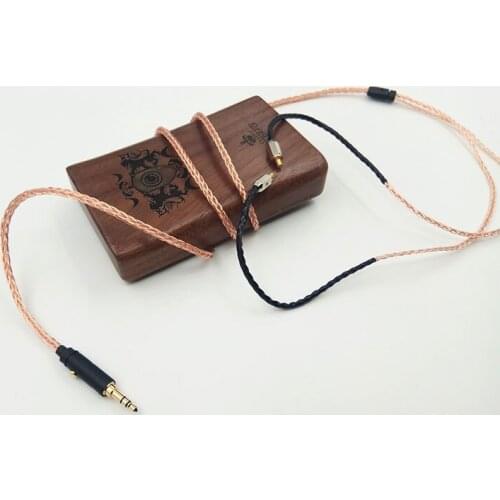 Diy earphone cable 8shares 7N single crystal copper wire IM50 se535 HD598 0.78MM 0.75MM pin