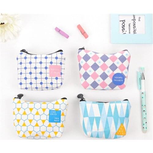 DL Korean creative simple zero purse fresh lovely girl student coin pocket key bag Exquisite office supplies small gift