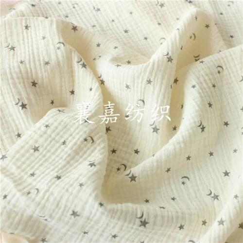 Cotton Cloth, Pure Cotton Double-layer Gauze Texture, Pleated Cloth, Bed Product, Pajama Surface