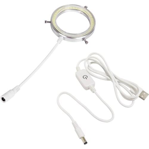 NEW-60 LED Adjustable Ring Light Illuminator Lamp for STEREO ZOOM Microscope USB Plug