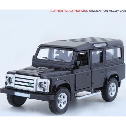 Hot 1:36 scale suv vehicle wheel LAND Defender ROVER metal model pull back diecast car alloy toys collection for boys gifts