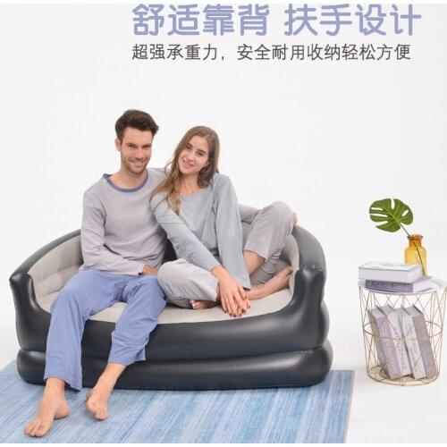 Inflatable couch double recliner new style nap fold leisure sofa backrest armrest sofa seat