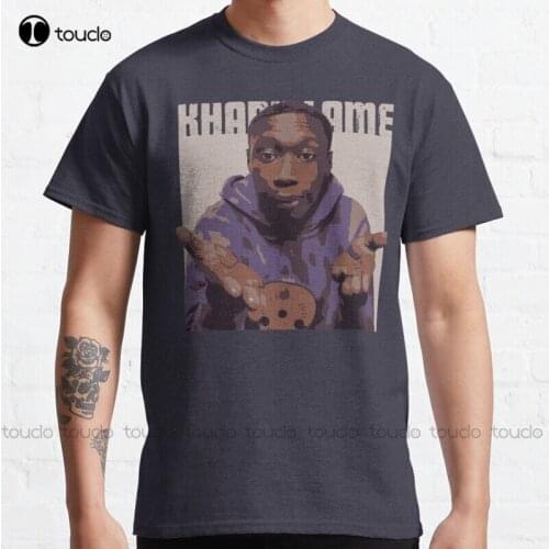 New Khaby Lame Art Khaby Lame Illustration Classic T-Shirt Cotton Tee Shirt S-5Xl
