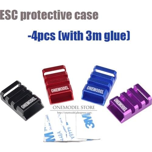 New High quality 4pcs ESC protective shell (with 3m glue)cover FPV esc protection case for FPV drone spare parts accessories
