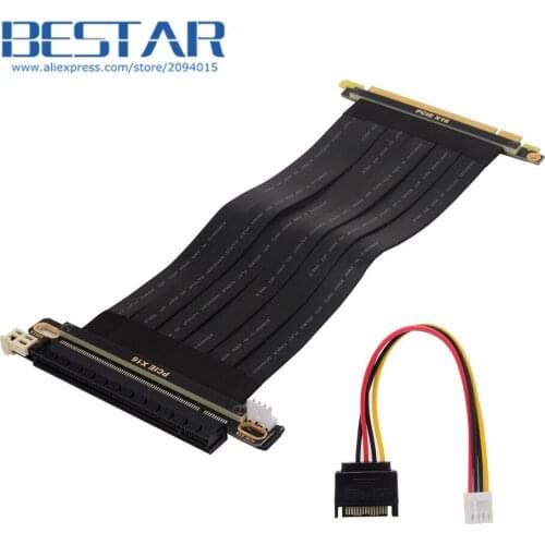 Riser PCI-e 3.0 x16 Mining Cable Extender for X99 Server Dual CPU Motherboard RTX 3060 Graphics Card ETH Bitcoin BTC Miner
