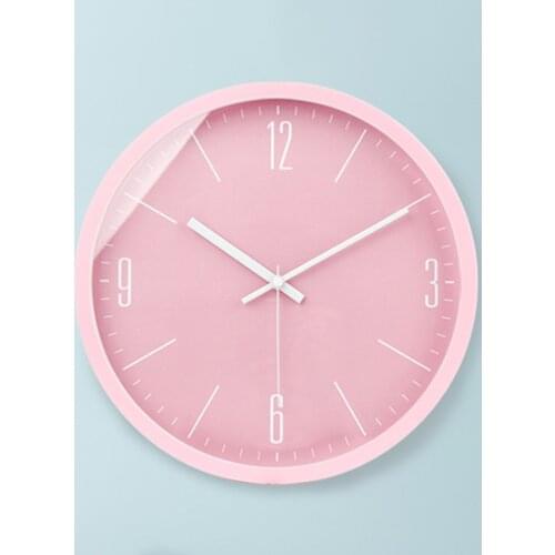 Pink Wall Clock Silent Modern Design Kitchen Digital Wall Watches Home Decor Secret Stash Bathroom Clock Mechanism Cute Kids B26