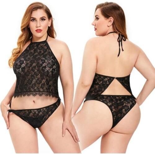 Sexy New Lace Lingerie Pajamas Women Underwear Sleepwear Nightdress Pajamas sujetador más pechugón