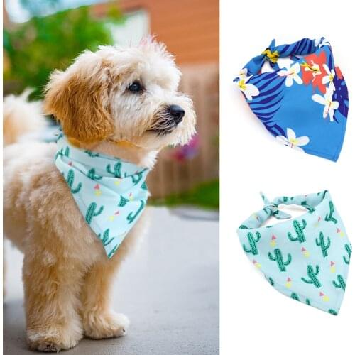 Dog Scarf Puppy Cat Dog Bandana/Bibs Cotton Washable Bandana Dog Accessories for Small Dog Grooming Products 1pcs