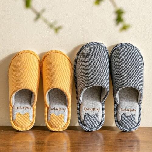 Men Women Slippers Winter Warm Cartoon Cute Home Flip Flop Shoes Fashion Non-slip Flat Indoor Casual House Slides Comfortable