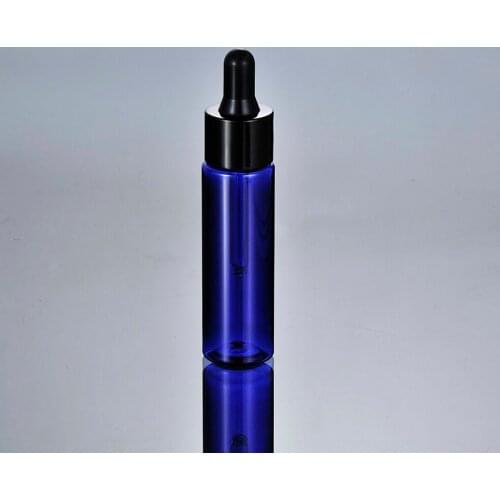30ml blue plastic PET dropper bottle for serum/essential oil/water dropper/essence liquid bottle cosmetic packing