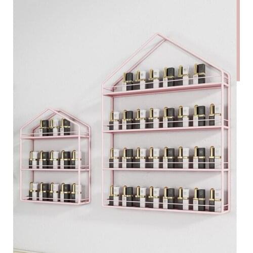 North Europe and the United States A display rack decoration wall hanging shop decoration style net red wall shelf with nail oil