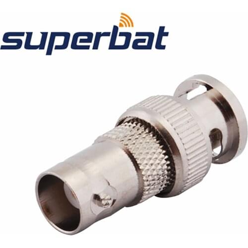 Superbat BNC Adapter BNC Plug to Jack Straight RF Coaxial Connector