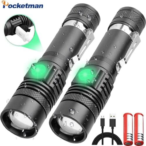 Super Bright Led flashlight USB linterna led torch T6/L2/V6 Power Tips Zoomable Bicycle Light 18650 Rechargeable z50