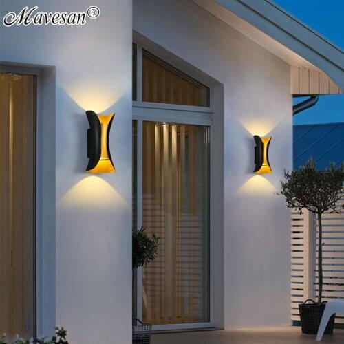 LED Wall Lights With Waterproof For Bedside Courtyard Alley Bar Indoor&Outdoor Home Surface Mounted Iron Sconce For AC90-260V