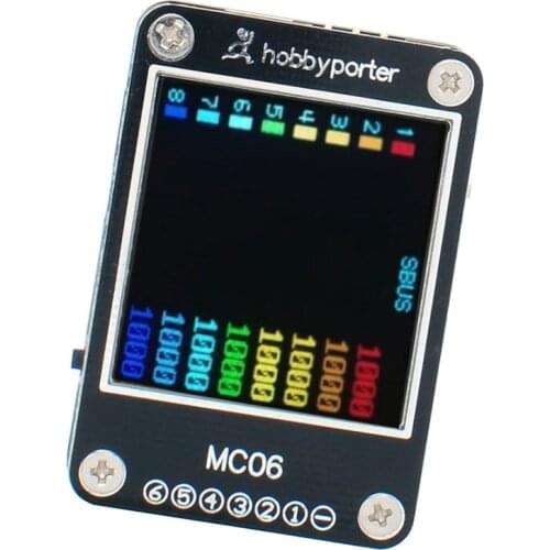 Hobbyporter MC-6S 1-6S Lipo Battery Voltage Checker Receiver Signal Tester for RC Multirotor Fpv Racing Drone Airplane