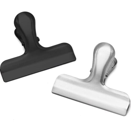 Bag Clip for Food Bills Multifunctional File Candy Clip Medium Stainless Steel Sealing Clip