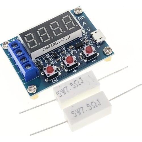 1.2V 12V 18650 ZB2L3 Li-ion Lithium Battery Capacity Tester + Resistance Lead-acid Battery Capacity Meter Discharge Tester