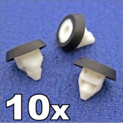 10x For FORVW, Audi, SEAT, Skoda Bodywork & Bumper Screw Grommet Trim Clips- N10621301