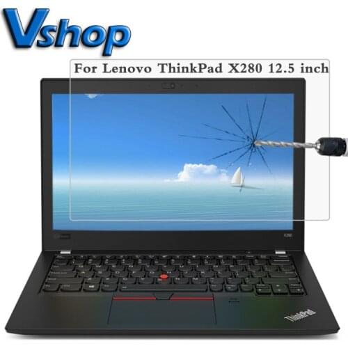 12.5 inch 0.4mm 9H Surface Hardness Full Screen Tempered Glass Film for Lenovo ThinkPad X280 Laptop Screen Protector Film
