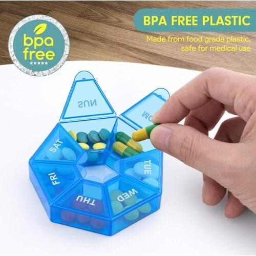 2pcs/set Pill Case Plastic containerTablet Medicine Box Portable Storage Tablet Holder Travel Organizer small box Multi grid