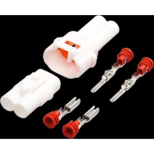 5-20 sets kit Sumitomo MT090 2 Pin way Male female white waterproof auto Connector motorcycle plug 6187-2171 6180-2181
