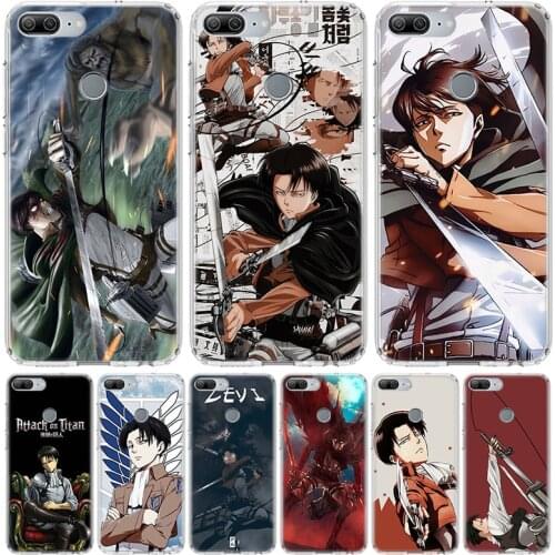Attack on Titan Levi Anime Phone Case for Huawei Honor 10 9 Lite Y9 Y5 Y6 Y7 2019 8X 8A 8S 7A 7X 10i 20i Pro V30 Art Coque Capa