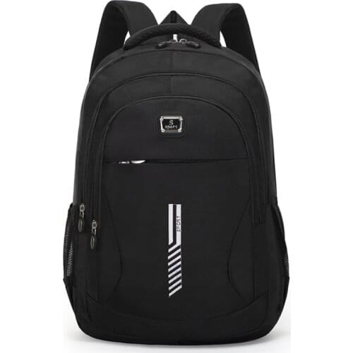 Black Backpack For Men 2021 New College Student Schoolbag Casual Business Laptop Back Pack Youth Sports Backbag Male