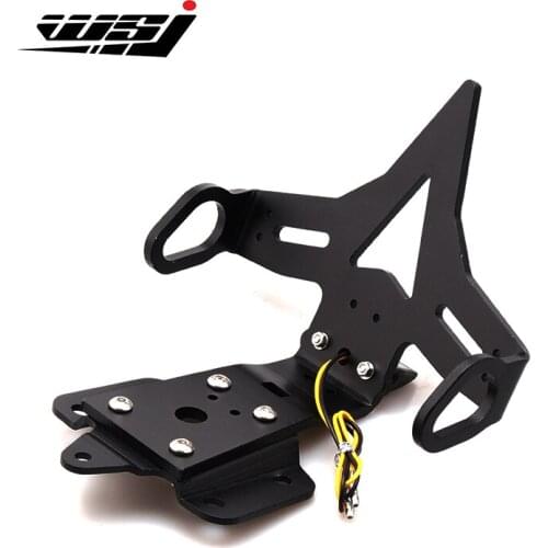 Tail Tidy Fender Eliminator License Number Bracket Plate Turn Signal Support Holder W/ LED For KAWASAKI MT-07 MT07 FZ07 2014-18