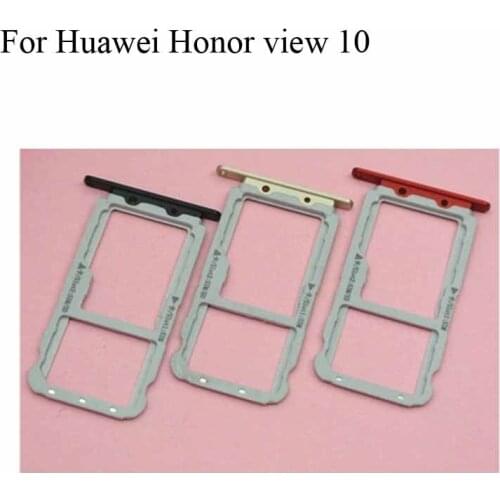 For Huawei Honor view10 view 10 SIM Card Tray + Micro SD Card Tray Holder Slot Adapter Socket For Huawei Honor view10 view 10
